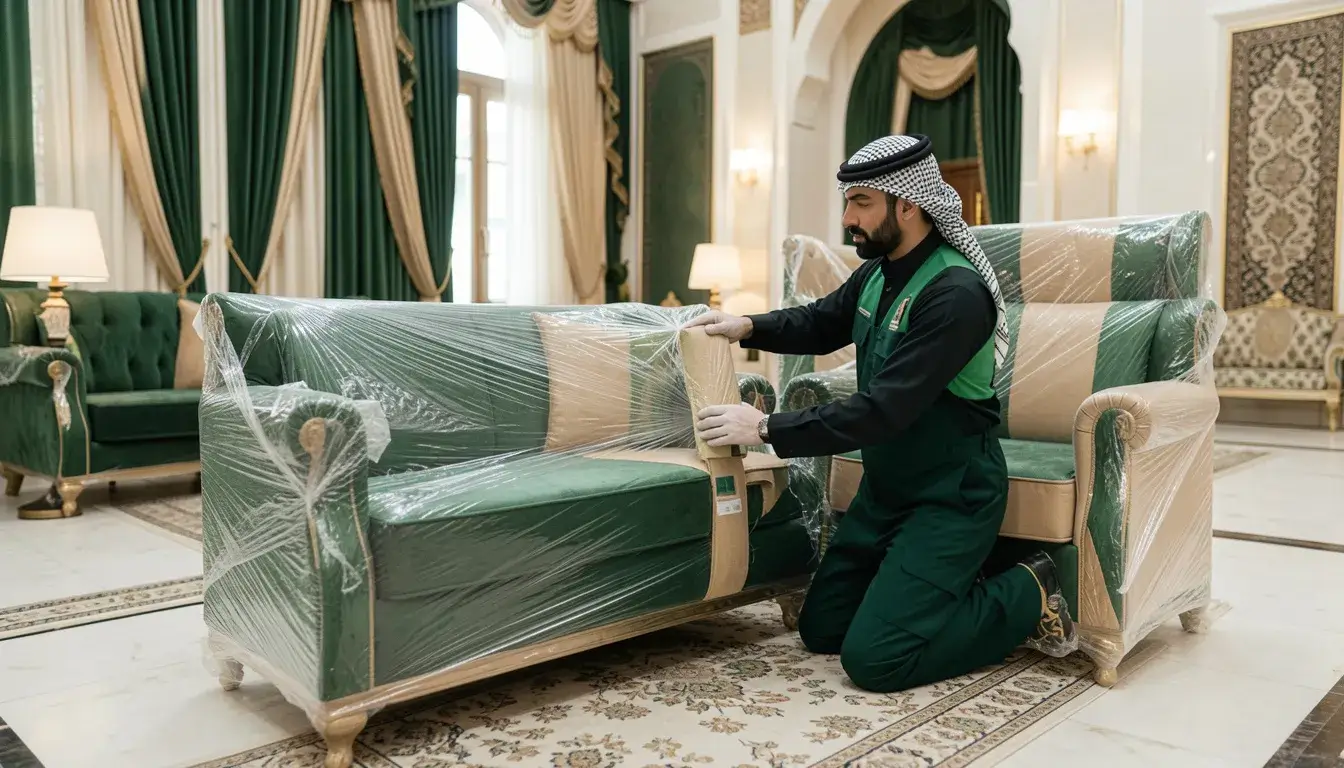 التواصل لطلب تغليف وتجهيز العفش في مكة